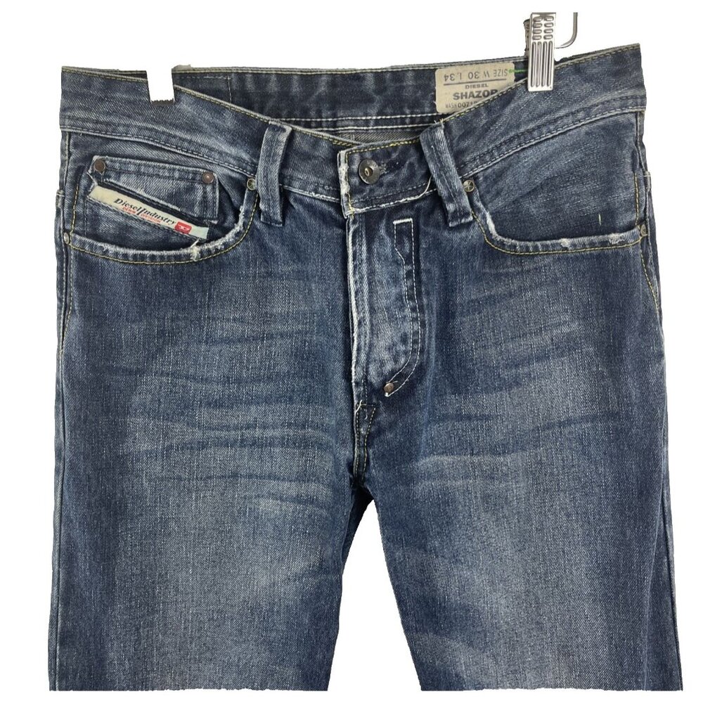 Diesel Shazor Straight Leg Button Fly Jeans Men's Size 30x34